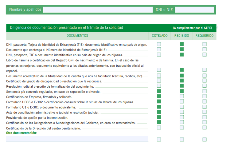 Documentación necesaria para solicitar el paro | SEPE 2026