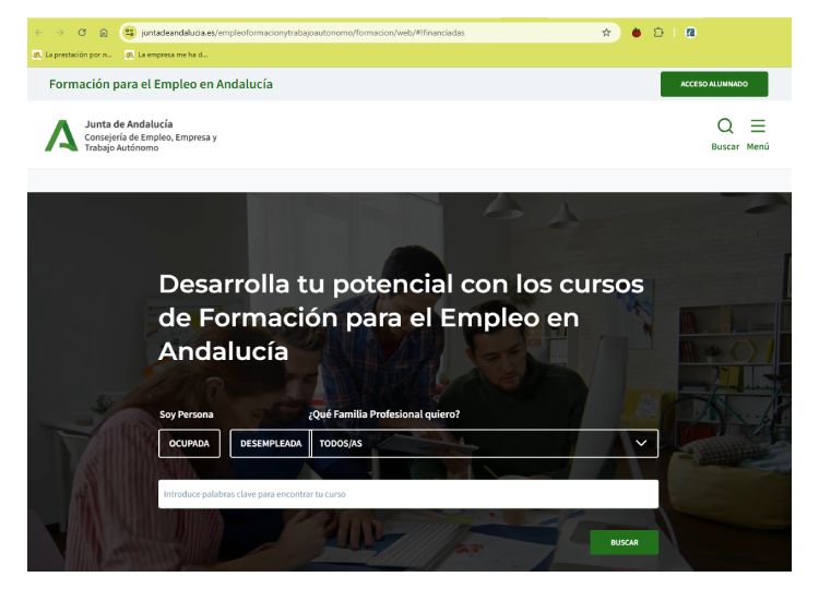 Buscador cursos INEM ANDALUCIA Buscador cursos INEM ANDALUCIA
