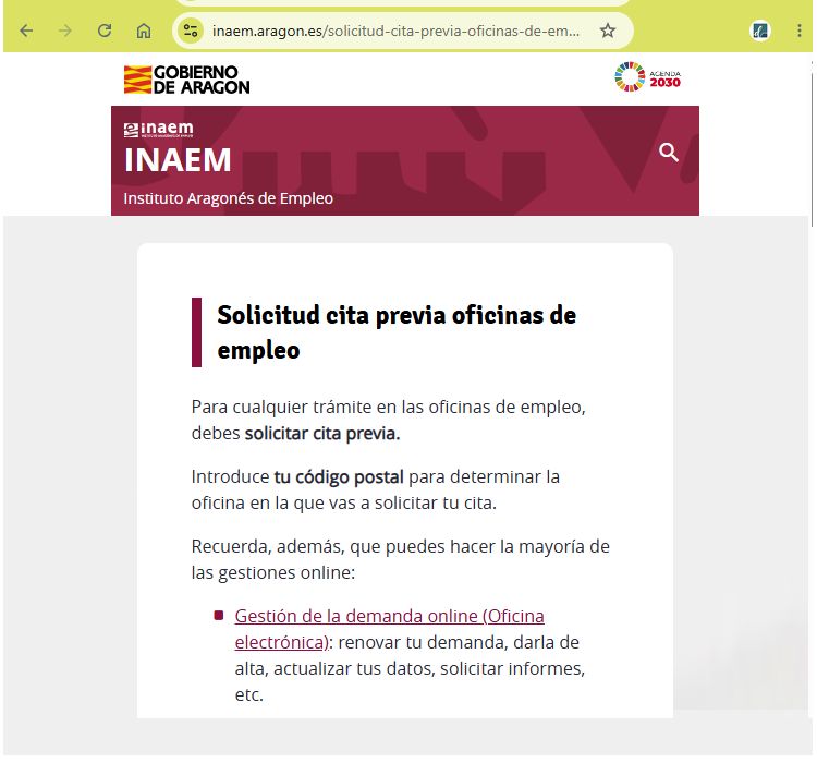 Cita previa INAEM Cita previa INAEM