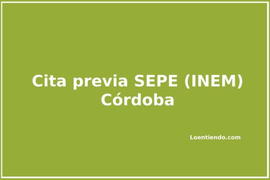 Pedir cita previa en las oficinas del SEPE de Córdoba
