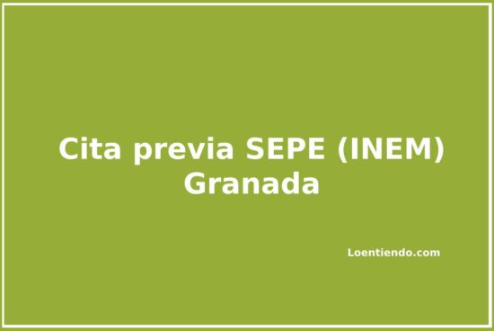 Cómo pedir cita previa en las oficinas del SEPE (INEM) en Granada