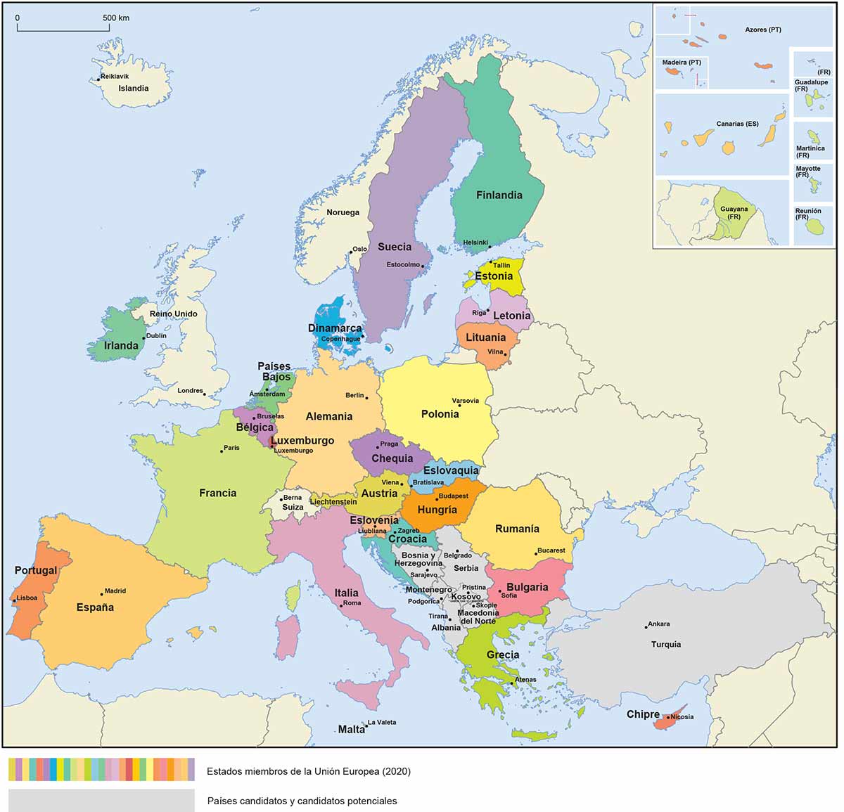 ¿Cuántos países pertenecen a la Unión Europea en 2023?