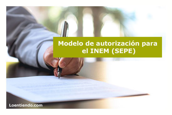 Modelo de autorización para el INEM (SEPE)