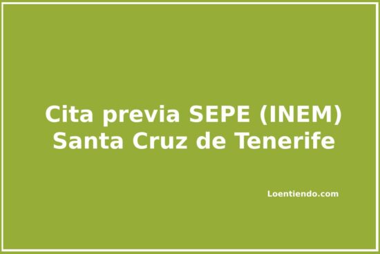 Cómo pedir cita previa en el SEPE de Santa Cruz de Tenerife
