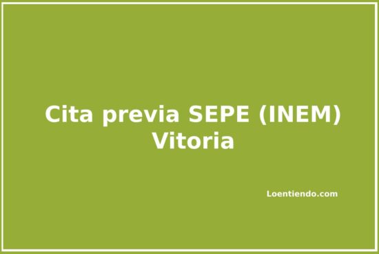 Cómo pedir cita previa en la oficina del SEPE de Vitoria