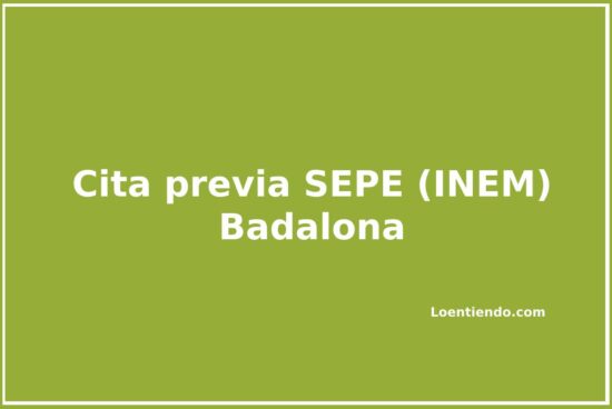 Cómo pedir cita pevia en el INEM (SEPE) de Badalona