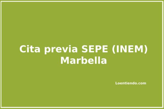 Cómo pedir cita previa en las oficina del SEPE de Marbella