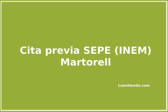 Cómo pedir cita previa en la oficina del SEPE (INEM) de Martorell