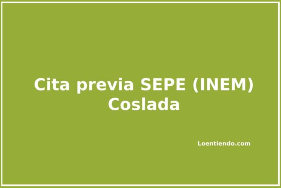 Cómo pedir cita previa en el INEM (SEPE) de Coslada