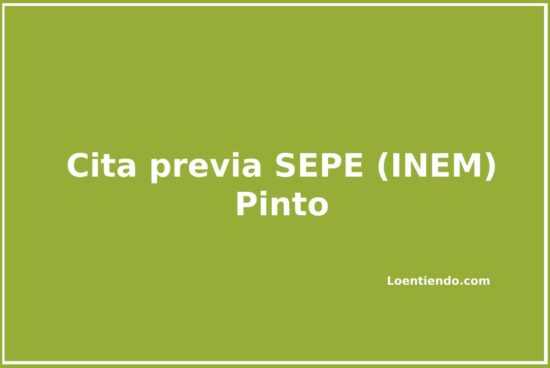 Cómo pedir cita previa en el INEM (SEPE) de Pinto