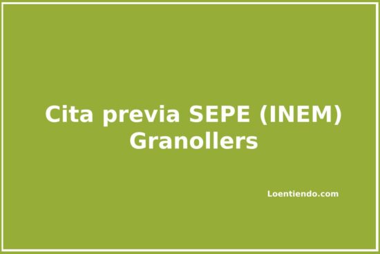 Cómo pedir cita previa en el INEM (SEPE) de Granollers