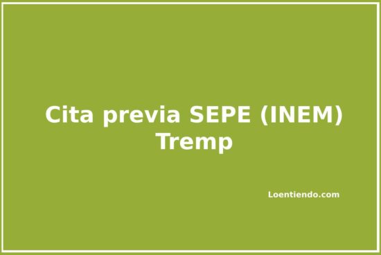 Cómo pedir cita en el SEPE (INEM) de Trem