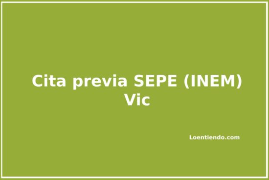 Como pedir cita previa en el INEM (SEPE) de Vic