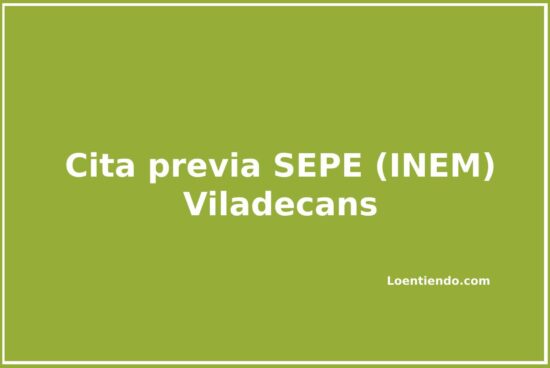 Cómo pedir cita previa en la oficina del INEM (SEPE) de Viladecans