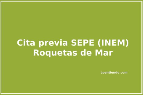Cómo pedir cita previa en la oficina del SEPE de Roquetas de Mar