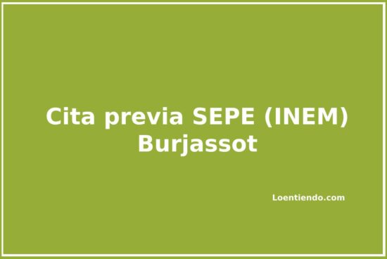 Pedir cita previa en el SEPE (INEM9 de Burjassot