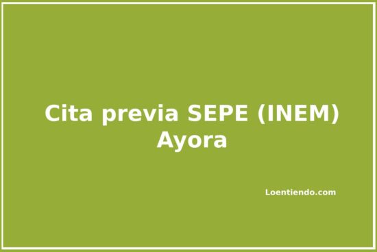Pedir cita previa en el SEPE (INEM) de Ayora