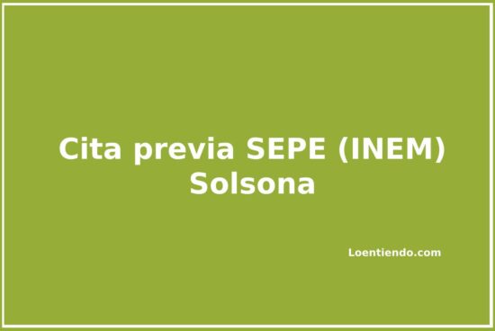 Cómo pedir cita previa en el SEPE (INEM) de Solsona
