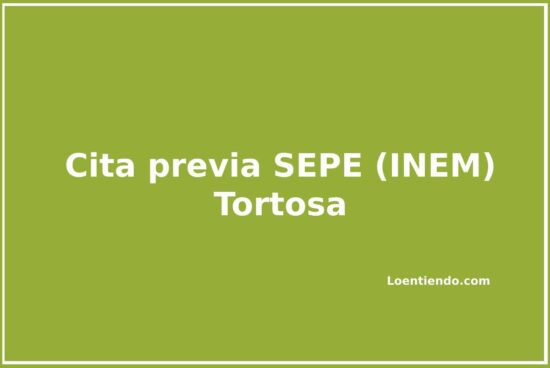 Cómo pedir cita previa en el SEPE (INEM) de Tortosa