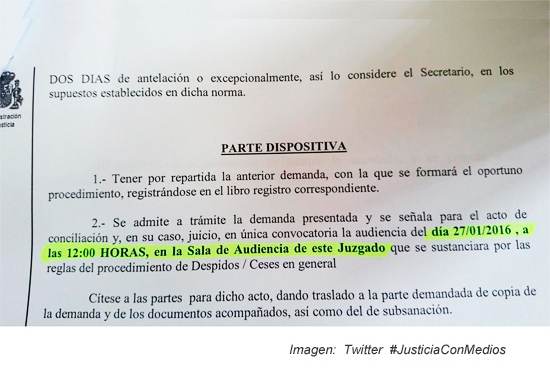 Mi juicio por despido es dentro de un año