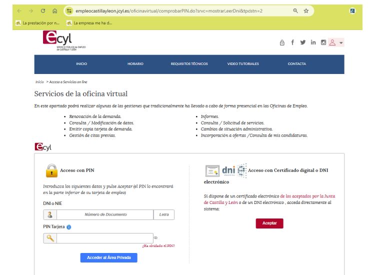 Sellar paro castilla y león