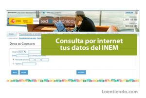 Consultar online datos INEM