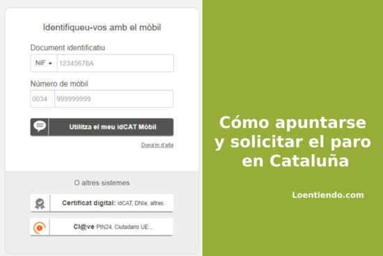 Como apuntarse y solicitar el paro en Cataluña