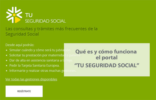 El portal Tu Seguridad Social