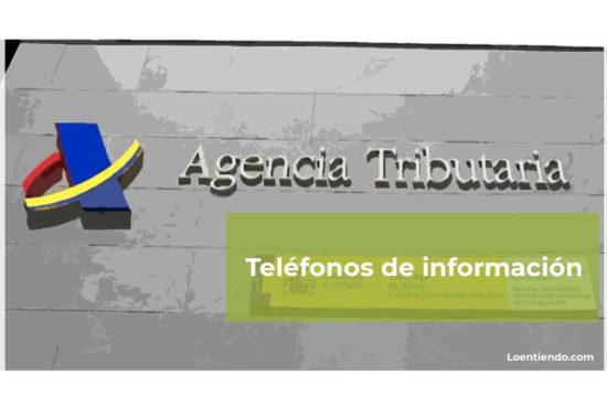 Teléfonos información Agencia Tributaria