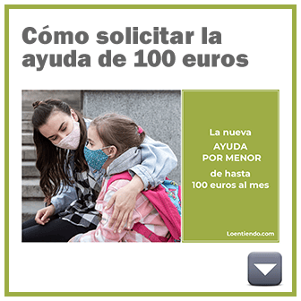 Ayuda 100 euros por menor a cargo