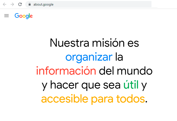 Misión de Google