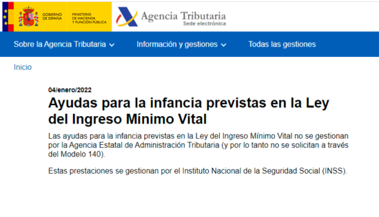Nueva ayuda de 115 euros al mes por menor. Cómo solicitarla.