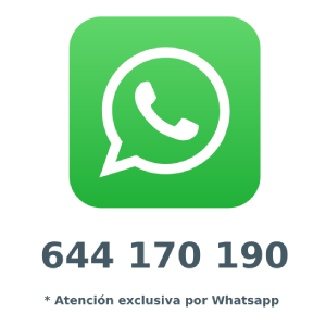 Número de atención por whatsapp