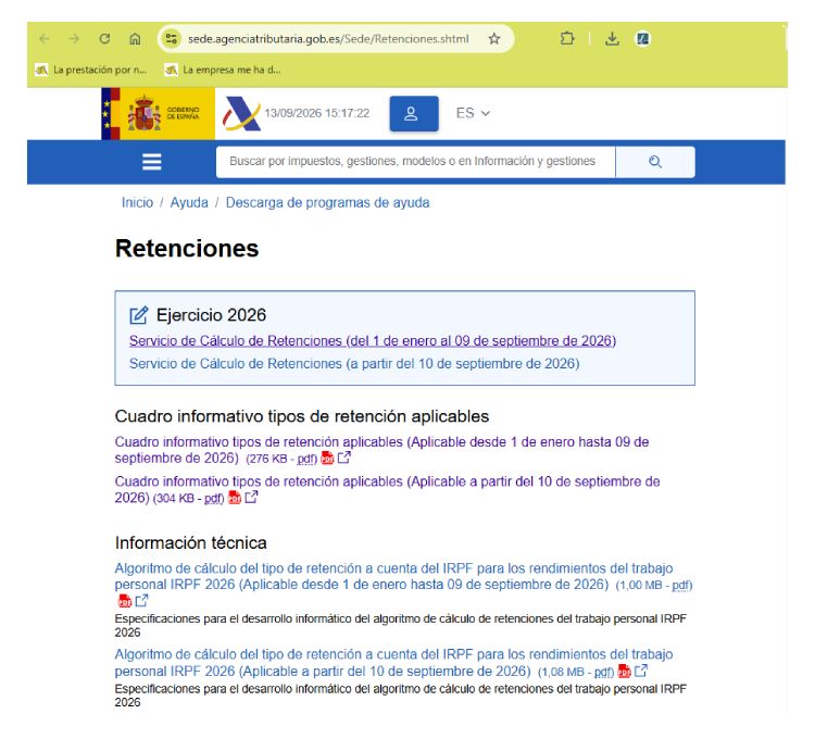 Retenciones 2026