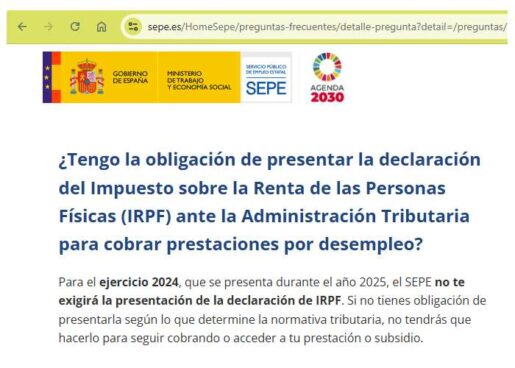 Si estoy cobrando el paro ¿es obligatorio que presente la declaración ...