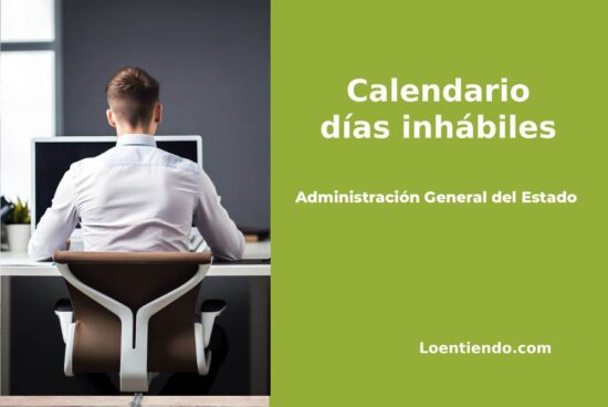 Calendario días inhábiles AGE